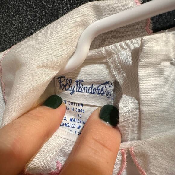 Vintage Polly Flinders Dress w Embroidery, Smocking, VGUC. SZ 12mo (12-24A) - Picture 4 of 7